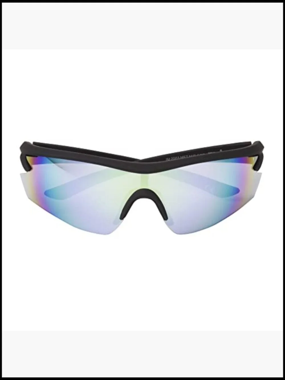 Wrap Around Sport Sunglasses with Mirror Coating